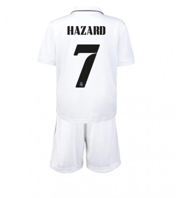 Real Madrid Eden Hazard #7 Hjemmedraktsett Barn 2022-23 Kortermet (+ Korte bukser)